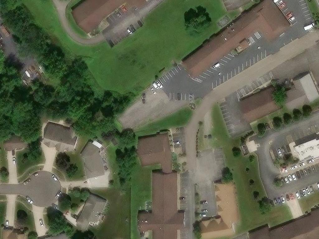 Aerial campus view